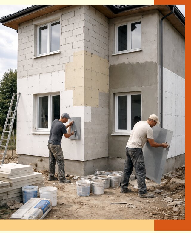 Утепление дома из газобетона в Миассе от 4271 руб./м² — заказать у ТепломастерМсс